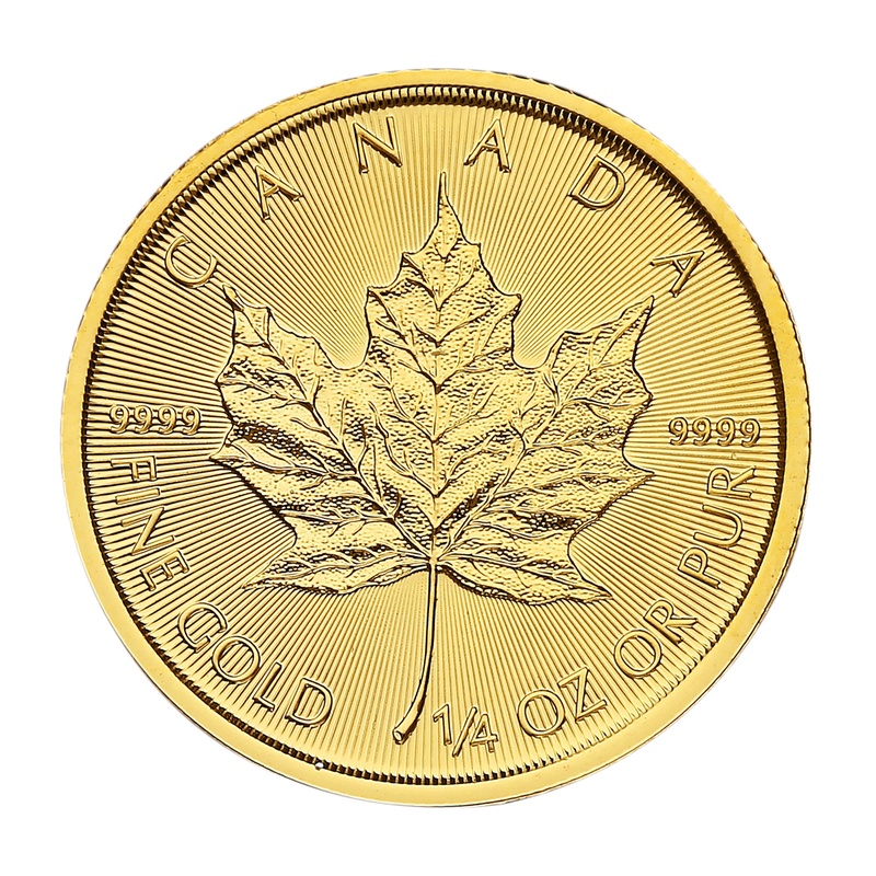 2021 1/4oz Canadian Maple Leaf Gold Coin