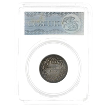 1839 Silver Shilling Coin CGS EF65