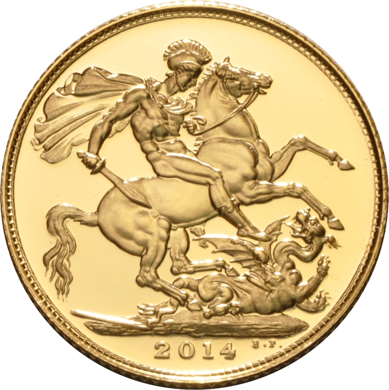 2014 Gold Sovereign Coin Brilliant Uncirculated
