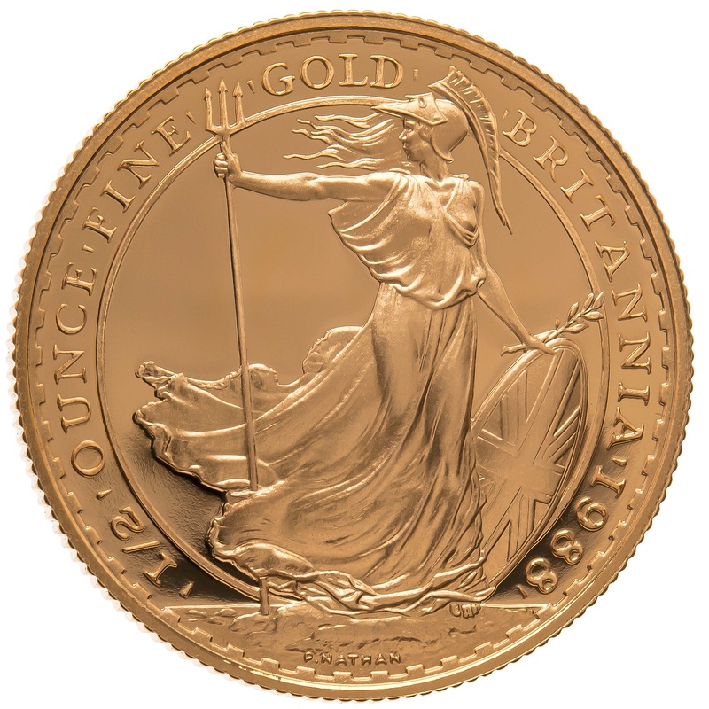 1988 Proof 1/2oz Gold Britannia Coin NGC PF69