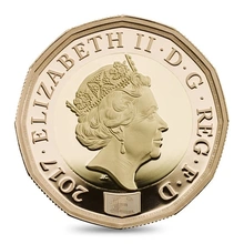 2017-Present Proof Gold £1 Pound Coin 12 sided