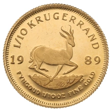 1989 1/10oz Krugerrand Gold Coin