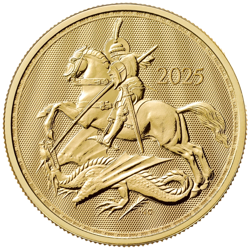 2025 St George & the Dragon Gold Coin 1oz