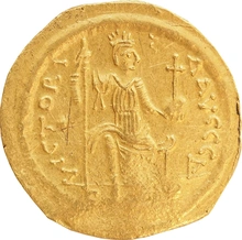 565-578 Gold Solidus Coin Justin II