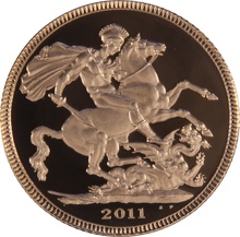 2011 Proof Gold Sovereign Boxed