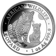 2024 1oz African Wildlife Leopard Silver Coin