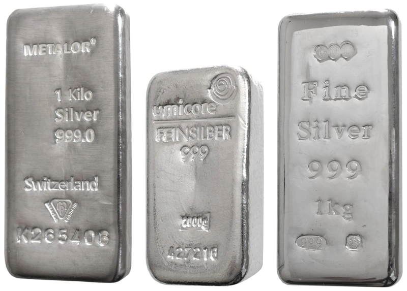 Second Hand 1kg Silver Bar