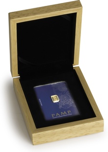 1g Gold Bar PAMP Gift Boxed