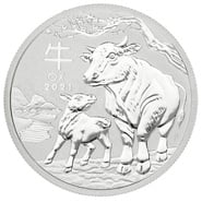 2021 Year of the Ox Silver Coin 1/2oz Perth Mint Australian Lunar Series