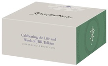 2023 JRR Tolkien Gold £2 Proof Coin Boxed