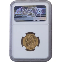 1924 Gold Sovereign Coin George V Perth NGC MS61