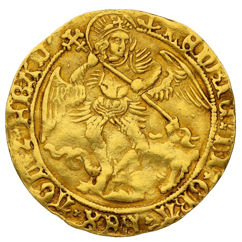1499-1502 Gold Angel Coin Henry VIII Anchor