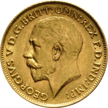 1912 Gold Half Sovereign - King George V - London