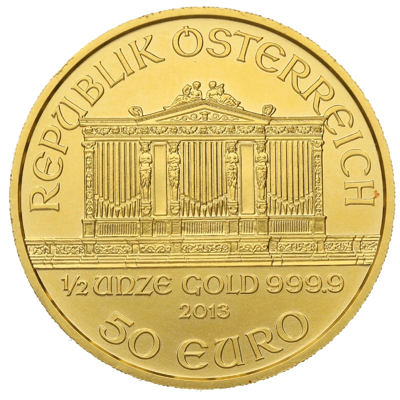 2013 1/2oz Austrian Gold Philharmonic Coin