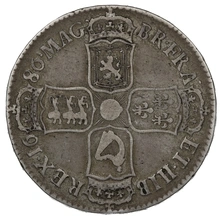 1686 Silver Half Crown Coin James II SECVNDO