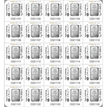 25g Platinum Bar Multigram PAMP Minted