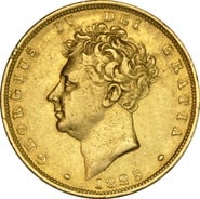 George IV Bare Head 1825 - 1830