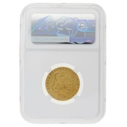 1785 Gold Guinea Coin George III NGC F12