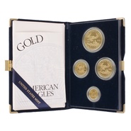 2002 Proof Gold Eagle 4 Coin Set Boxed