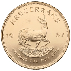 1967 Krugerrand Gold Coin 1oz 50th Anniversary Mint Mark