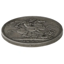 1892 Silver Crown Coin Queen Victoria Jubilee Head