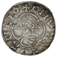 1016-1035 Cnut Silver Penny Hammered Quatrefoil Type Gloucester Godric