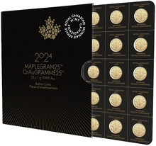 2024 MapleGram 25 x 1g Gold Coins