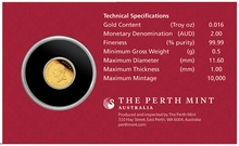 2026 0.5g Perth Mint Year of the Horse Proof Gold Coin