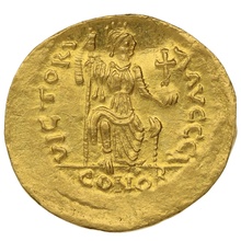 565-578 Gold Solidus Coin Justin II
