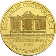 1998 Austrian Gold Philharmonic Coin 1oz