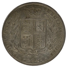 1840 Silver Half Crown Coin Queen Victoria
