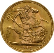 1963 Gold Sovereign Coin Elizabeth II Young Head