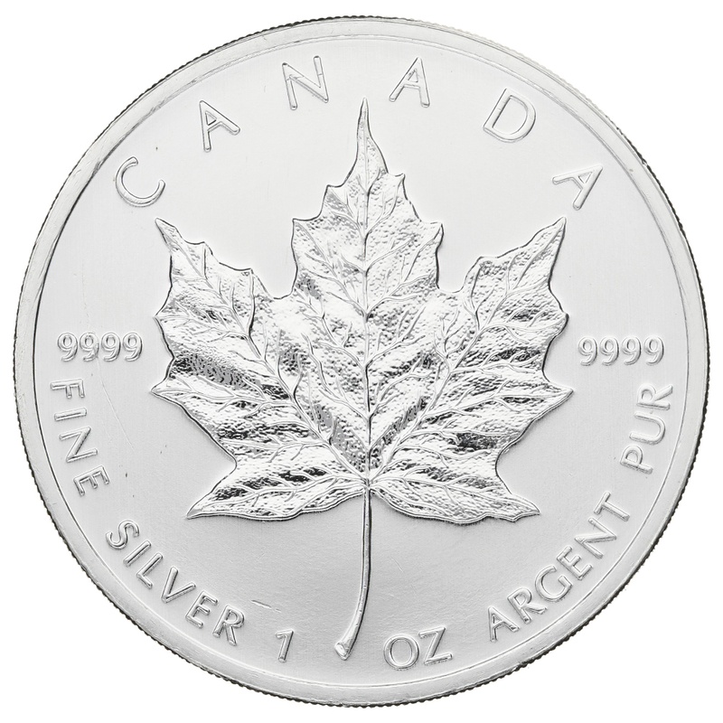 2012 Canadian Silver Maple Leaf Coin 1oz