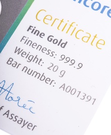 20g Gold Bar Umicore