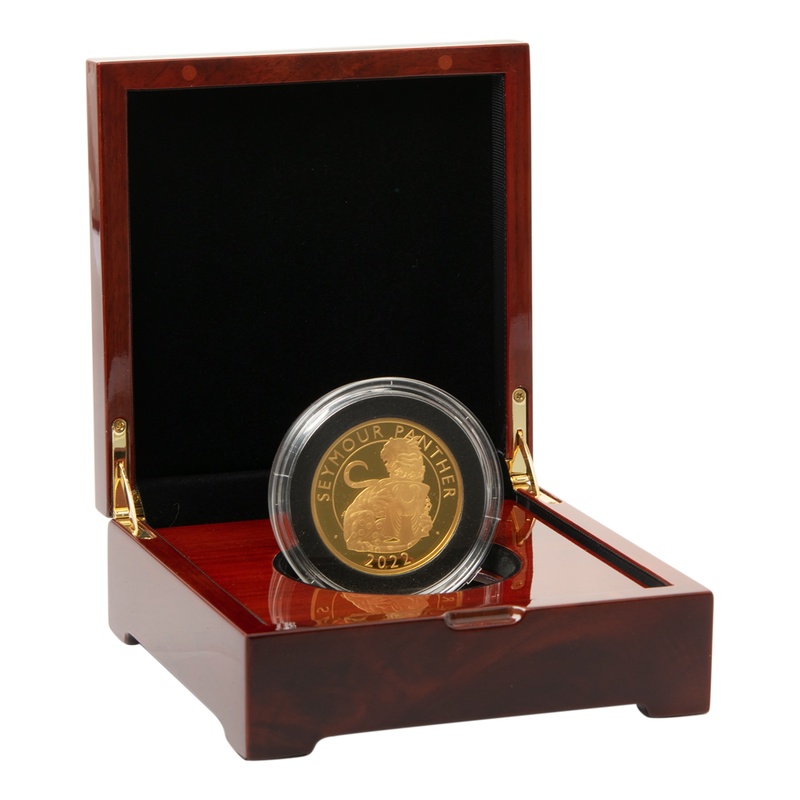 2022 Seymour Panther Gold Coin Tudor Beasts 5oz Proof Boxed