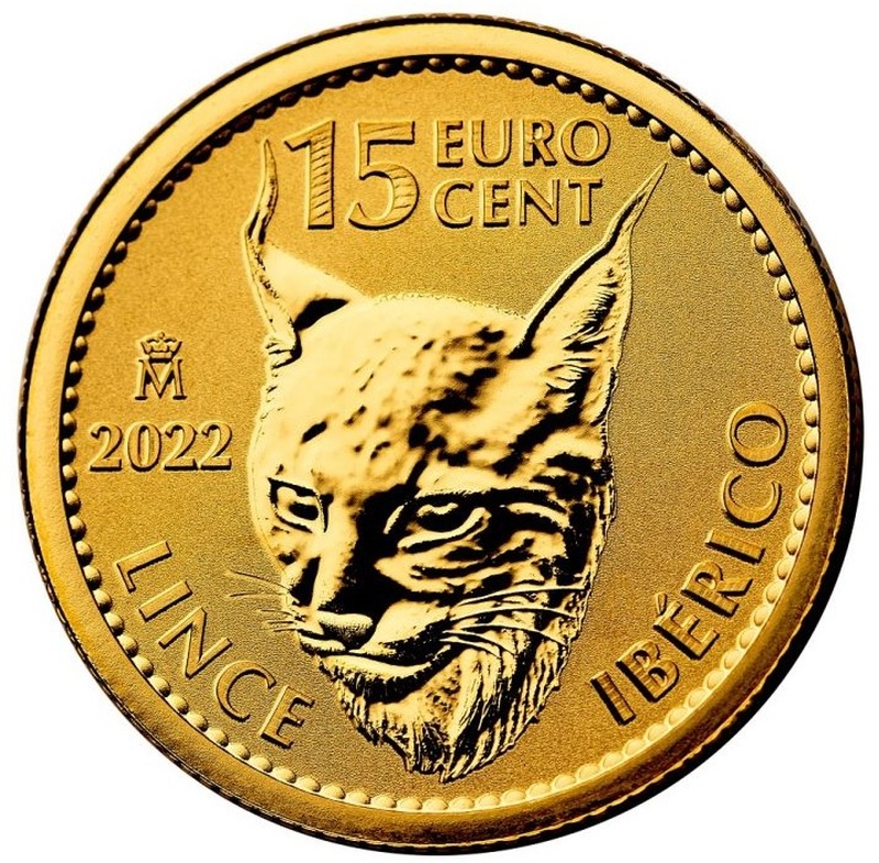2022 1/10oz Spanish Gold Iberian Lynx Coin