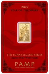 5g Gold Bar 2025 Year of the Snake PAMP