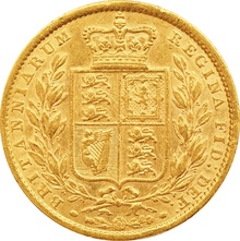 1849 Gold Sovereign Queen Victoria Young Head