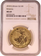 2018 Gold Britannia Coin 1oz NGC MS69