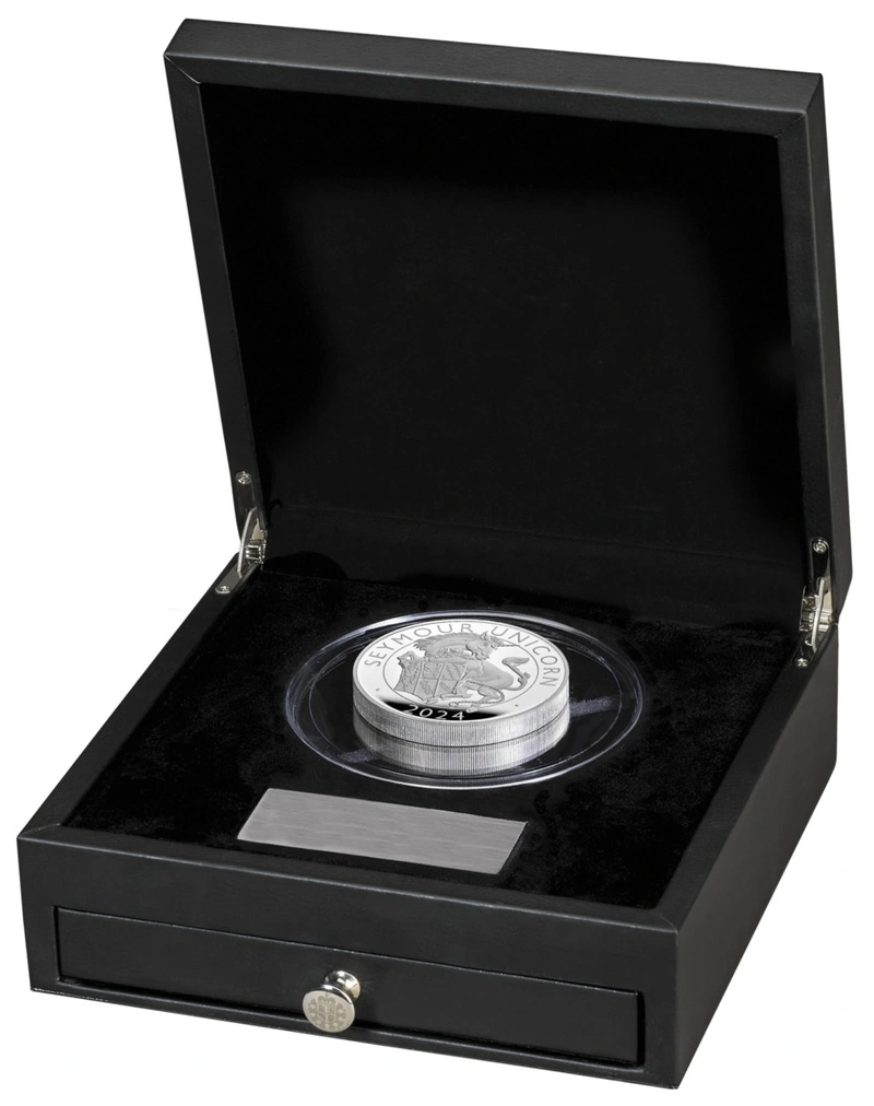 2024 Seymour Unicorn Silver Coin Tudor Beasts 10oz Proof Boxed