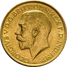 1922 Gold Sovereign Coin George V Perth