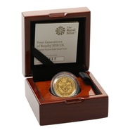 2018 1/4oz Four Generations of Royalty Proof Gold Coin Boxed