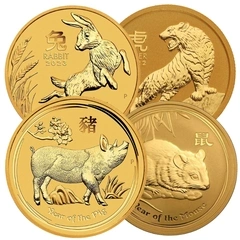 1/4oz Perth Mint Gold Lunar Coins
