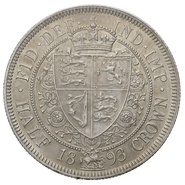 1893 Victoria Silver Half Crown