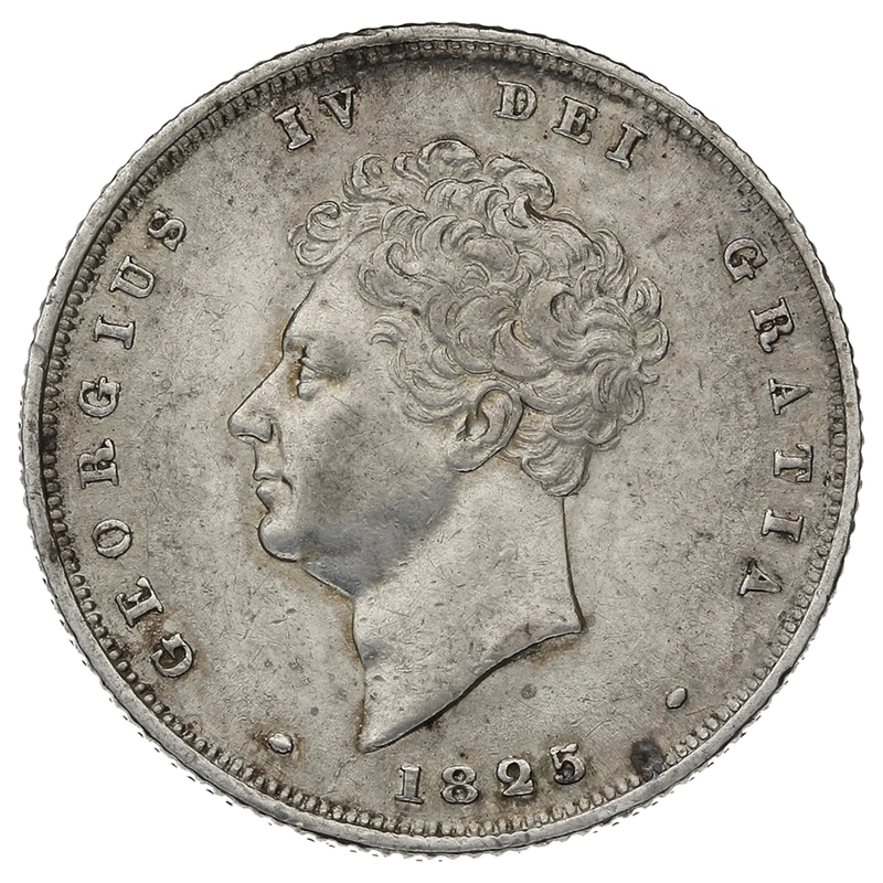 1825 Silver Shilling Coin George IV
