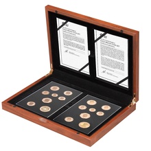 Gold Proof 2015 Fourth and Fifth Circulating UK Coinage Portrait Set Boxed