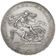 1819 Silver Crown Coin George III About Uncirculated
