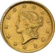 American Gold $1 Liberty Head 13mm