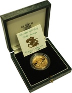 1992 £2 Two Pound Double Sovereign Proof Gold Coin Boxed