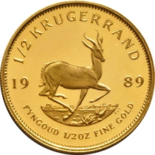 1989 Proof 1/2oz Krugerrand Gold Coin